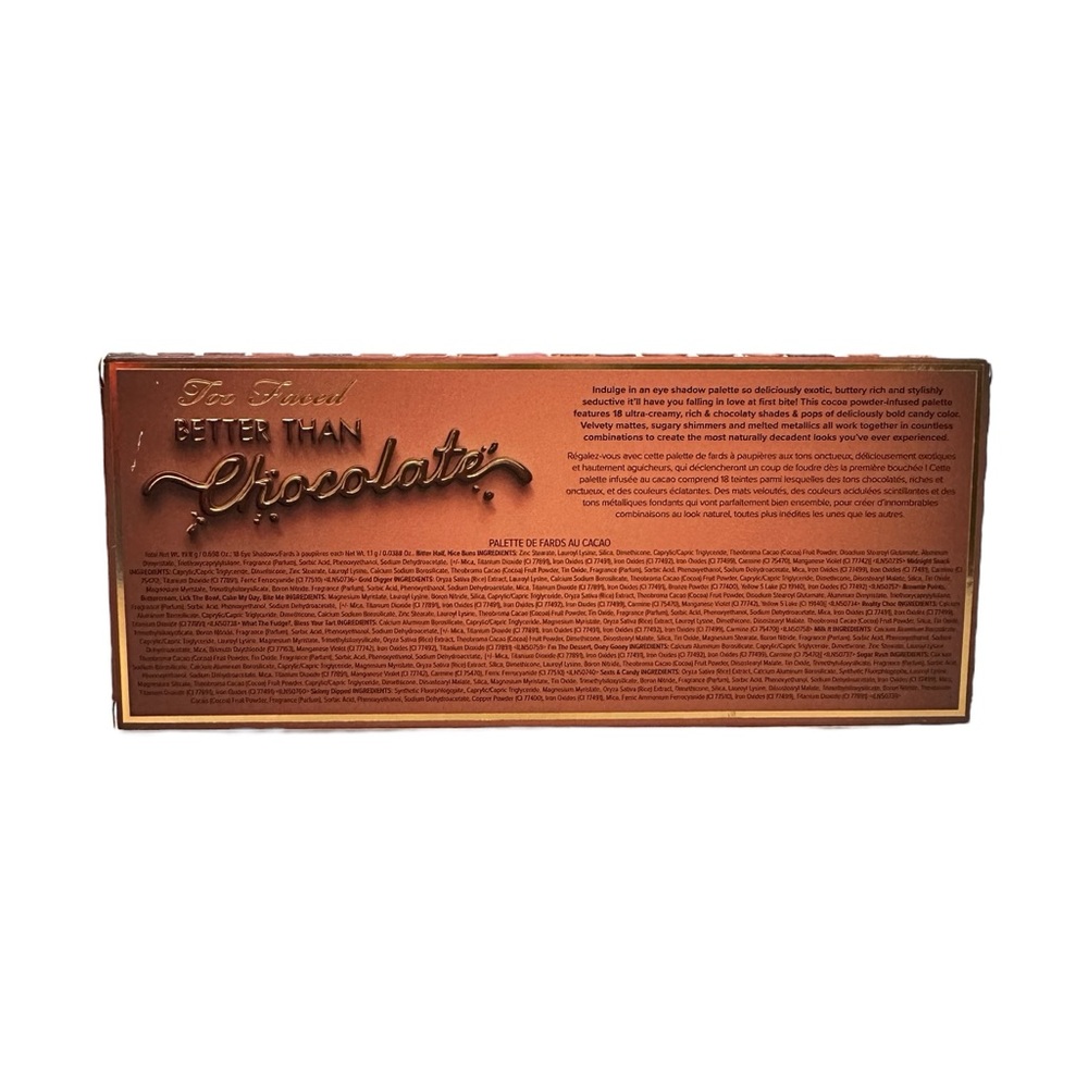 TOO FACED Better Than Chocolate Eyeshadow Palette Neutral Multicolor $54 MSRP - Picture 7 of 11